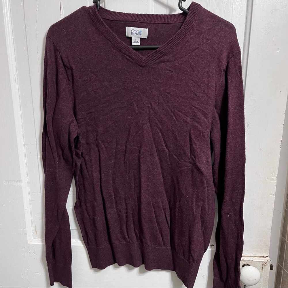 Croft & Barrow Deep Purple Sweater